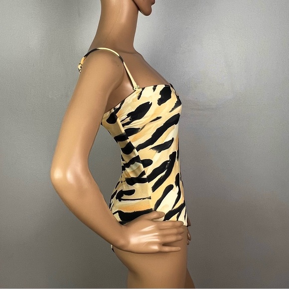 NEW NANUSHKA ABSTRACT ANIMAL PRINT ONE-PIECE SWIMSUIT - Picture 6 of 9